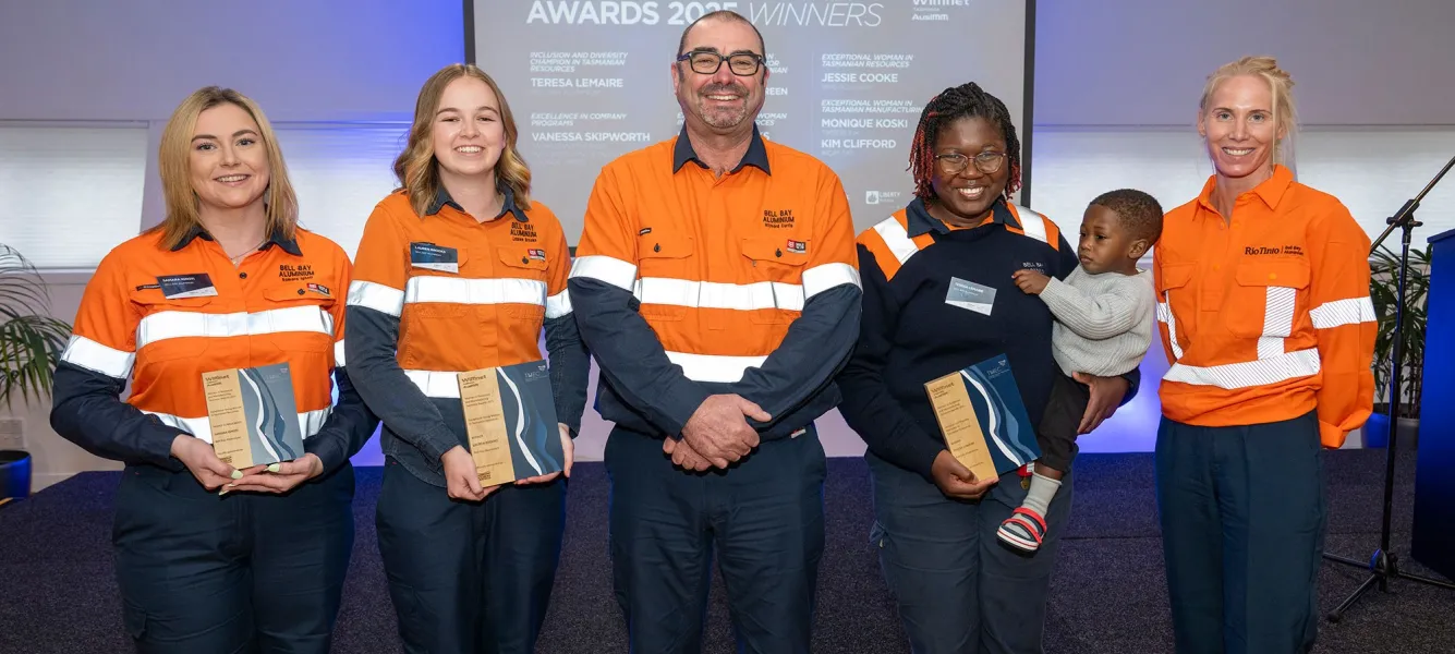 Rio Tinto Bell Bay Aluminium leaders shine at state awards