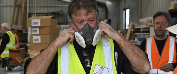 Mens Shed respirator donation